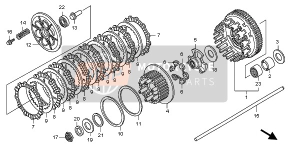 Honda CB1300 2008 CLUTCH for a 2008 Honda CB1300