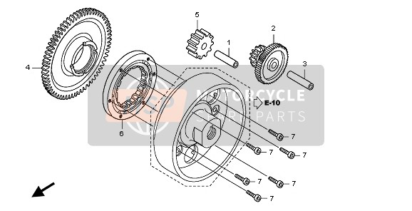 Honda CB1300 2008 ANLAUFKUPPLUNG für ein 2008 Honda CB1300