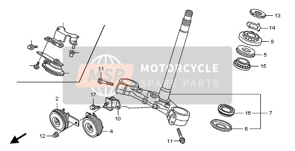 Honda CB1300 2008 STEERING STEM for a 2008 Honda CB1300