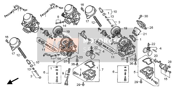 E-20-1 Carburador (Partes componentes)