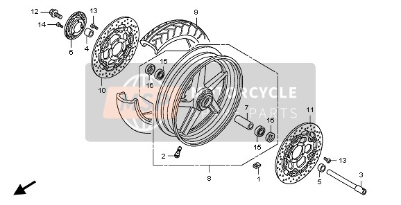 Roue avant