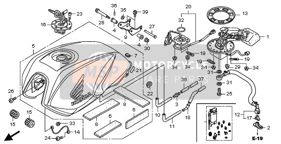 Honda CB1300A 2008 FUEL TANK for a 2008 Honda CB1300A