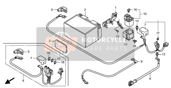 Honda CB1300A 2008 BATTERY for a 2008 Honda CB1300A