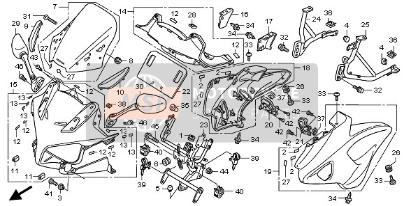 Honda CBF1000A 2008 Capotage pour un 2008 Honda CBF1000A