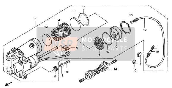 52740MN5003, Hose Assy., Air (Showa) (B), Honda, 0