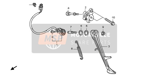 50539MFL000, Arandela De Pivote De Apo, Honda, 0