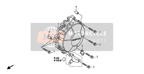 Honda CBR600RR 2008 Coperchio del generatore per un 2008 Honda CBR600RR