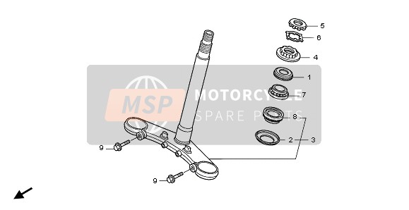 Honda NT700VA 2008 GABELBRÜCKE für ein 2008 Honda NT700VA