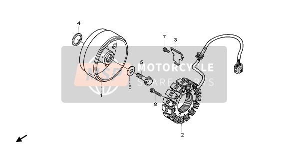 Honda NT700V 2008 Generatore per un 2008 Honda NT700V