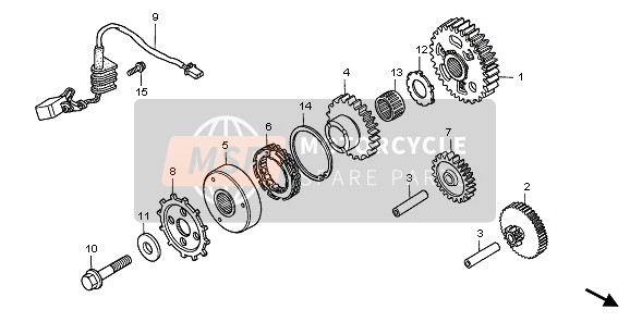 Honda VFR800 2008 Generatore di impulsi per un 2008 Honda VFR800