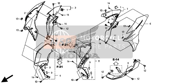 90115MGZJ00, Spezialschraube, 6X14, Honda, 4