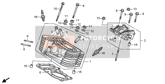 REAR CYLINDER HEAD