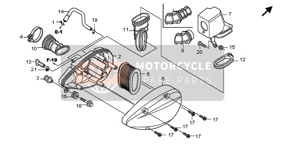 17358MZ8G20, Tube, Drain, Honda, 1