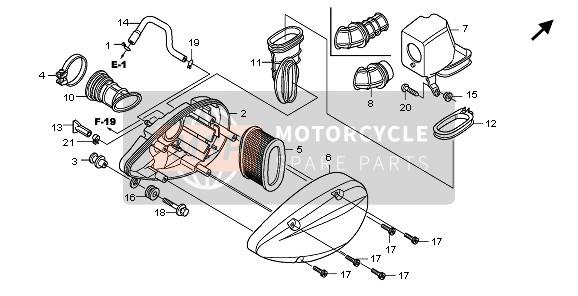 Honda VT750C 2008 AIR CLEANER for a 2008 Honda VT750C