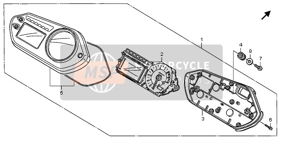 Honda XL700VA 2008 TACHOMETER (KMH) für ein 2008 Honda XL700VA