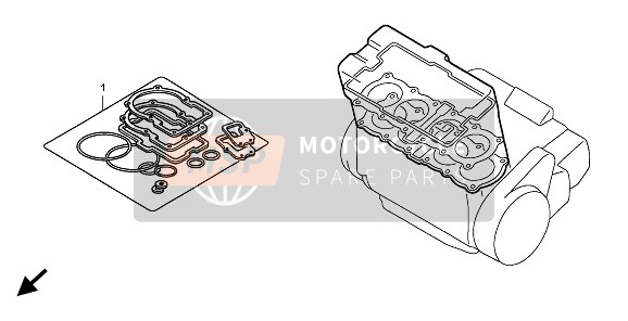 Honda CB600F3A 2009 EOP-1 Kit guarnizioni A per un 2009 Honda CB600F3A