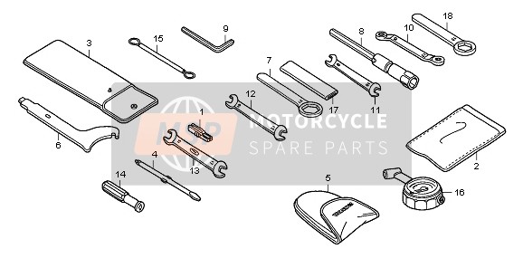 Honda CB600F3A 2009 Utensili per un 2009 Honda CB600F3A