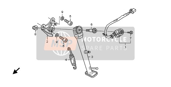 Honda CB600FA 2009 In Piedi per un 2009 Honda CB600FA