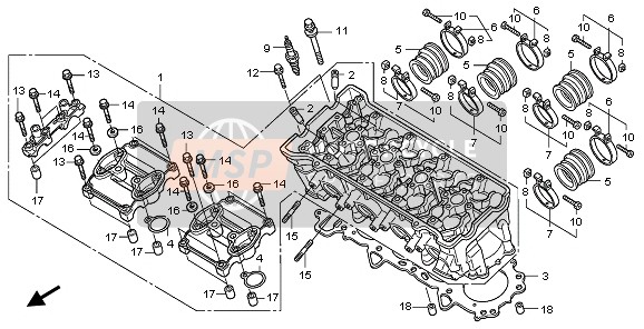 16211MFND00, Insulator, Throttle Body, Honda, 2