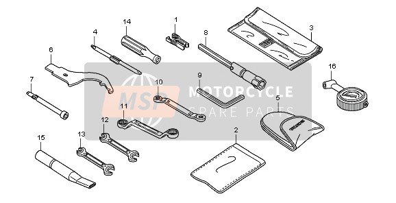 Honda CB1000R 2009 TOOLS for a 2009 Honda CB1000R