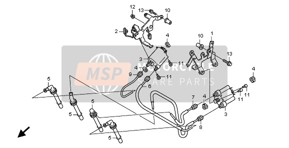 Honda CB1000RA 2009 IGNIION COIL for a 2009 Honda CB1000RA