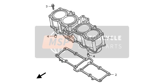 Honda CB1300A 2009 CYLINDER for a 2009 Honda CB1300A