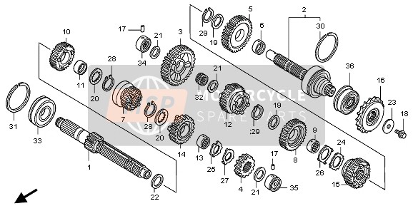 Honda CB1300A 2009 TRANSMISSION for a 2009 Honda CB1300A