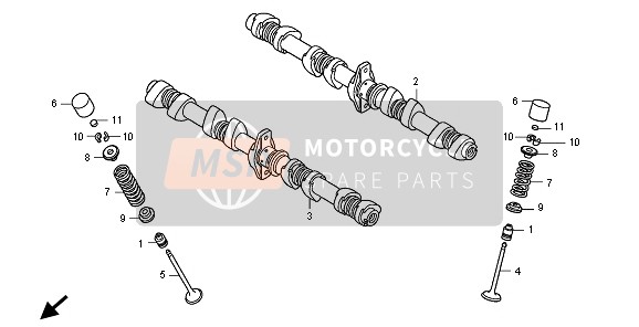 Honda CB1300SA 2009 CAMSHAFT & VALVE for a 2009 Honda CB1300SA