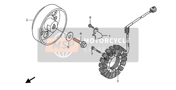 Honda CB1300SA 2009 GENERATOR für ein 2009 Honda CB1300SA