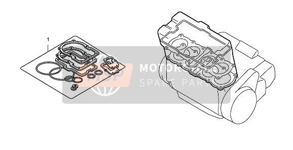 Honda CB1300SA 2009 EOP-1-1 Kit guarnizioni A per un 2009 Honda CB1300SA