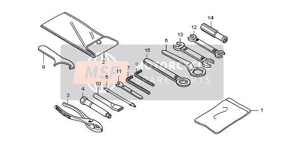 Honda CB1300SA 2009 Outils pour un 2009 Honda CB1300SA