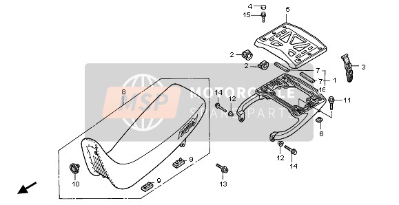 Honda NX650 1996 SEAT for a 1996 Honda NX650