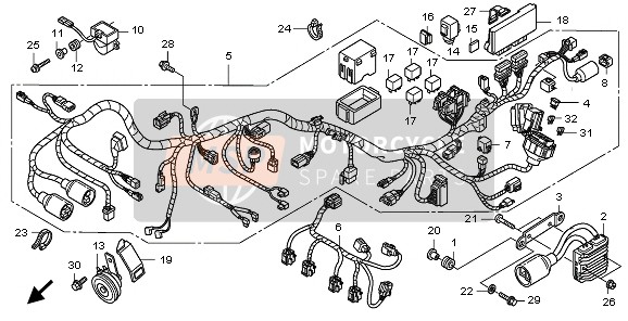 Honda CBF1000 2009 WIRE HARNESS for a 2009 Honda CBF1000