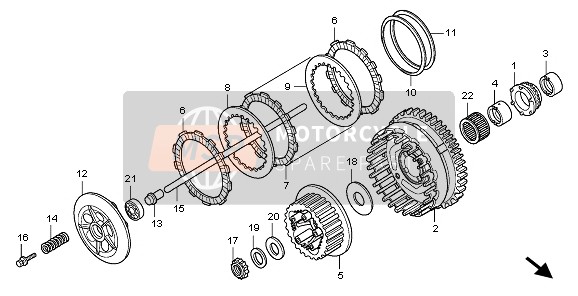 Honda CBF1000A 2009 CLUTCH for a 2009 Honda CBF1000A