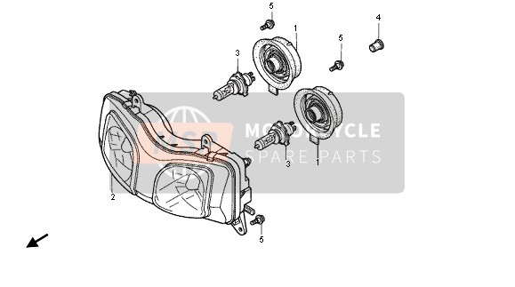 34901KY2702, Bulb, Headlight (Stanley), Honda, 0