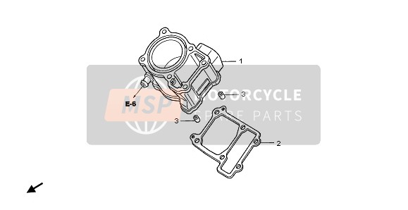 Honda CBR125RW 2009 Cilindro per un 2009 Honda CBR125RW