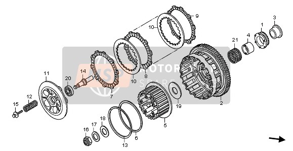 Honda CBR600RA 2009 Embrayage pour un 2009 Honda CBR600RA