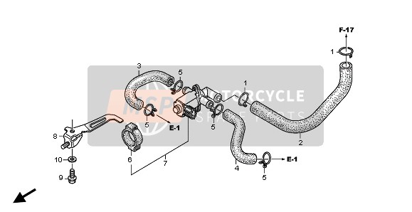 Honda CBR600RA 2009 AIR INJECTION CONTROL VALVE for a 2009 Honda CBR600RA