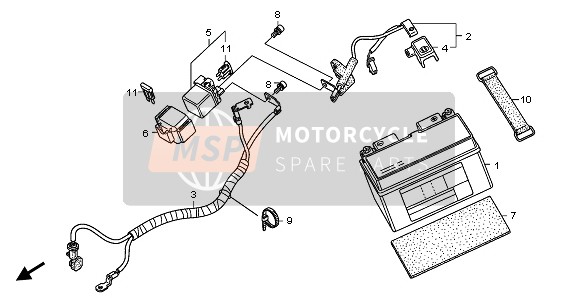 Honda CBR600RA 2009 BATTERIE für ein 2009 Honda CBR600RA