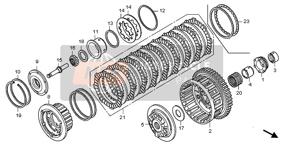 Honda CBR1000RA 2009 CLUTCH for a 2009 Honda CBR1000RA