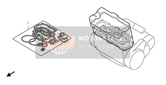 Honda CBR1000RA 2009 EOP-1 Kit de joint A pour un 2009 Honda CBR1000RA