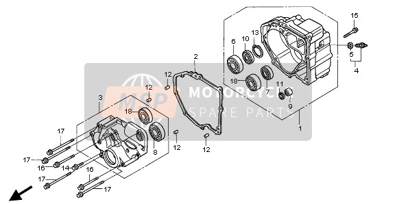 91008752003, Bearing, Radial Ball, 62/32, Honda, 0