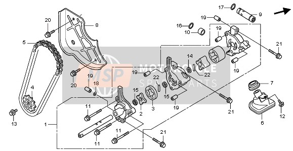 Honda GL1800 2009 ÖLPUMPE für ein 2009 Honda GL1800