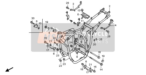 Honda CB1000F 1995 FRAME BODY for a 1995 Honda CB1000F