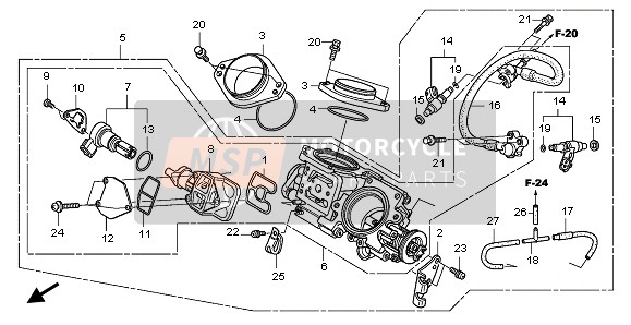 Honda NSA700A 2009 THROTTLE BODY for a 2009 Honda NSA700A