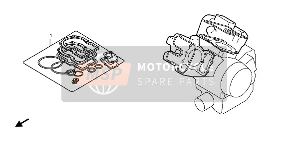 Honda NSA700A 2009 EOP-1 Kit guarnizioni A per un 2009 Honda NSA700A