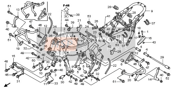 963001005000, Bolt, Flange, 10X50, Honda, 2