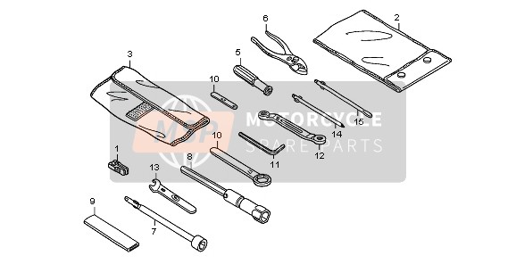 Honda ST1300 2009 Outils pour un 2009 Honda ST1300