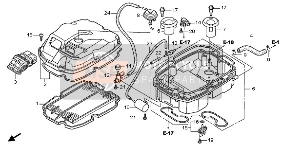 Honda VFR800 2009 Purificateur d'air pour un 2009 Honda VFR800