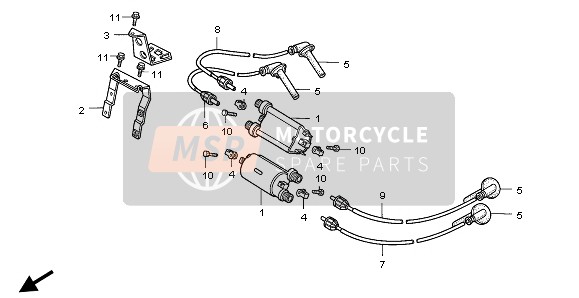 Honda ST1100A 1996 IGNITION COIL for a 1996 Honda ST1100A